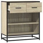 vidaXL Buffet chêne sonoma 68x35x76 cm bois d'ingénierie
