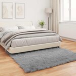 vidaXL Tapis en fausse Tafalla Gris 160 x 160 cm Polyester