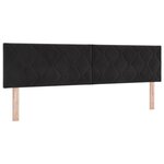 vidaXL Tête de lit Noir 180 cm Velours