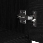 vidaXL Armoire de lit 2 Pièces Chêne noir 40 x 39 x 40 cm