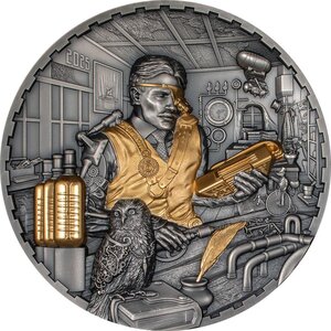 Monnaie SCIENCE LAB Steampunk 1 Kg Kilo Argent 20$ Cook Islands 2025 (PRÉCOMMANDE)
