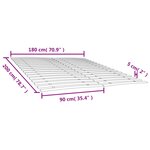 vidaXL Sommiers à lattes avec 34 lattes 2 Pièces 90x200 cm