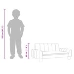 vidaXL Canapé pour enfants marron 70x45x30 cm similicuir