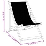 vidaXL Chaises de plage pliantes lot de 2 crème aluminium et textilène