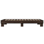 vidaXL Cadre de lit sans matelas chêne marron 75x190 cm