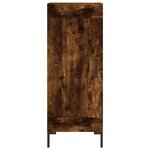 vidaXL Buffet Chêne fumé 34 5x34x90 cm Bois d'ingénierie