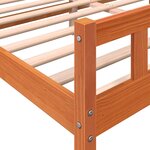 vidaXL Cadre de lit sans matelas cire marron 160x200cm bois pin massif