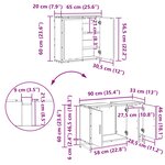 vidaXL Ensemble de mobilier de salle de bain 2 Pièces Bois Ancien