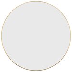 vidaXL Miroir mural Doré Ø 60 cm Rond