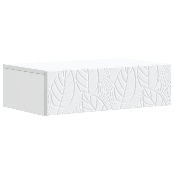 vidaXL Table d'appoint murale Blanc 59 x 34 5 x 17 cm