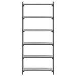 vidaXL Bibliothèque 6niveaux sonoma gris 80x30x188cm bois d'ingénierie