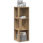 vidaXL Armoire d'angle chêne artisanal 33x33x100 cm bois d'ingénierie