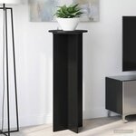 vidaXL Support de Plante 2 pièces Noir Ø40 x 100 cm Bois d'ingénierie
