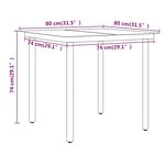 vidaXL Ensemble à manger de jardin avec coussins 5 Pièces Noir