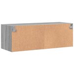 vidaXL Armoire murale avec portes en verre sonoma gris 102x37x35 cm