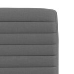 vidaXL Chaises à manger lot de 6 gris foncé tissu