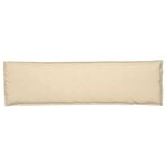 vidaXL Coussin pour banc de palette Beige 140 x 40 x 8 cm Tissu Oxford