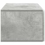 vidaXL Meuble TV mural Gris béton 59 5 x 41 x 30 cm Bois d'ingénierie