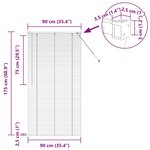 vidaXL Store de Fenêtre avec des rideaux Blanc Aluminium