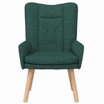 vidaXL fauteuil Vert foncé 63 x 67 x 94 cm Tissu Sherpa