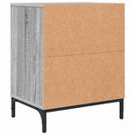 vidaXL Tables de chevet avec tiroir 2 Pièces Sonoma gris 49 x 36 x 61 cm