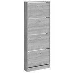 vidaXL Armoire à chaussures Sonoma gris 59x17x150 cm Bois d'ingénierie