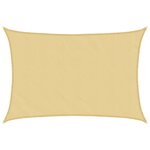 vidaXL Voile d'ombrage sable 5x3 5 m 100   polyester oxford