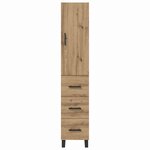 vidaXL Haut Armoire avec tiroir Chêne artisanal 34 5 x 34 x 180 cm