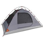 vidaXL Tente de camping à dôme 2 personnes gris et orange imperméable