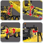 Mould King 17010 - Ensemble de jouets de construction de camion à benne basculante télécommandé