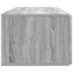vidaXL Meuble TV mural Sonoma gris 98 x 41 x 30 cm Bois d'ingénierie