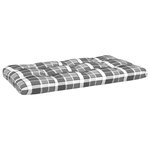 vidaXL Canapé central palette de jardin Gris Bois de pin imprégné