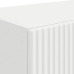 vidaXL Meuble TV mural Blanc 59 5 x 31 x 40 cm Bois d'ingénierie