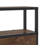 vidaXL Tête de lit de rangement Chêne marron 180 cm Bois d'ingénierie
