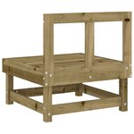 vidaXL Canapés centraux de jardin 2 Pièces bois de pin imprégné