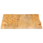 vidaXL Dessus de table à bord vivant 60x60x3 8 cm bois massif manguier