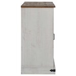vidaXL Buffet HALDEN 2 portes coulissantes blanc 112x40x80 cm