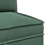 vidaXL Sofa avec rangement Vert Mer Velours
