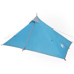 vidaXL Tente de camping tipi 1 personne bleu imperméable