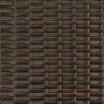 vidaXL Chaise longue avec coussins marron résine tressée