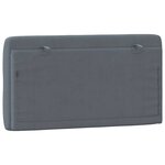 vidaXL Coussin de tête de lit gris foncé 100 cm velours