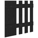 vidaXL Porte-manteau mural avec stockage avec miroir Chêne Noir 100 x 10 x 100 cm