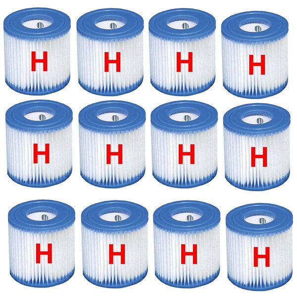 Intex 29007/12 - Cartouches de type H pour pompes à filtres . 12 pièces