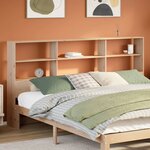 vidaXL Tête de lit avec rangement 180 cm bois massif de pin