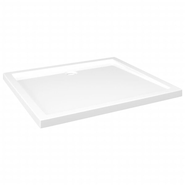 vidaXL Receveur de douche rectangulaire ABS Blanc 80x90 cm