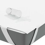 vidaXL Protège-matelas blanc 100x220 cm imperméable