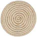 vidaXL Pouf fait à la main 40 x 45 cm Jute