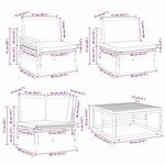 vidaXL Ensemble de canapé de jardin 11 Pièces Anthracite Acier