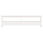 vidaXL Banc d'entrée blanc 160x28x45 cm bois de pin massif