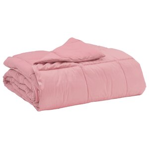 vidaXL Couette d'été 135 x 220 cm Été Microfibre (100  polyester) Rose